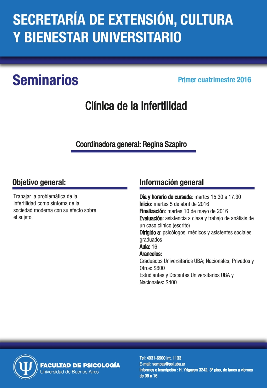 Seminario Clínica Infertilidad