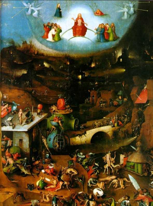 Tabla central del <i>Tríptico del Juicio Final</i>, de Jheronimus Bosch (el Bosco)