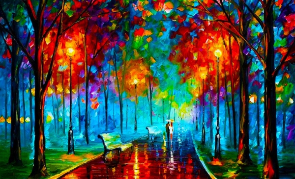 RAIN'S RUSTLE - Leonid Afremov