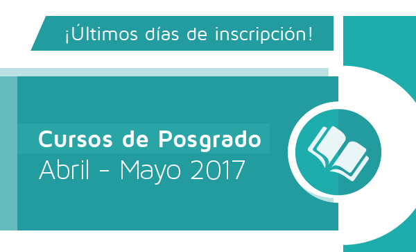  Cursos de posgrado Mayo 2017