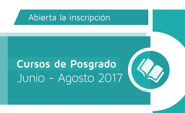 Cursos de Posgrado - Junio, Julio, Agosto 2017