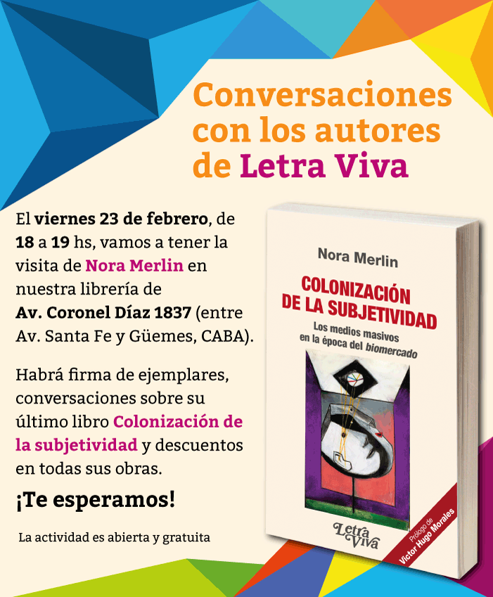 Afiche Conversaciones Letra Viva