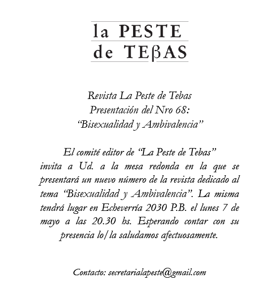 imagen invitación num. 68 peste de tebas