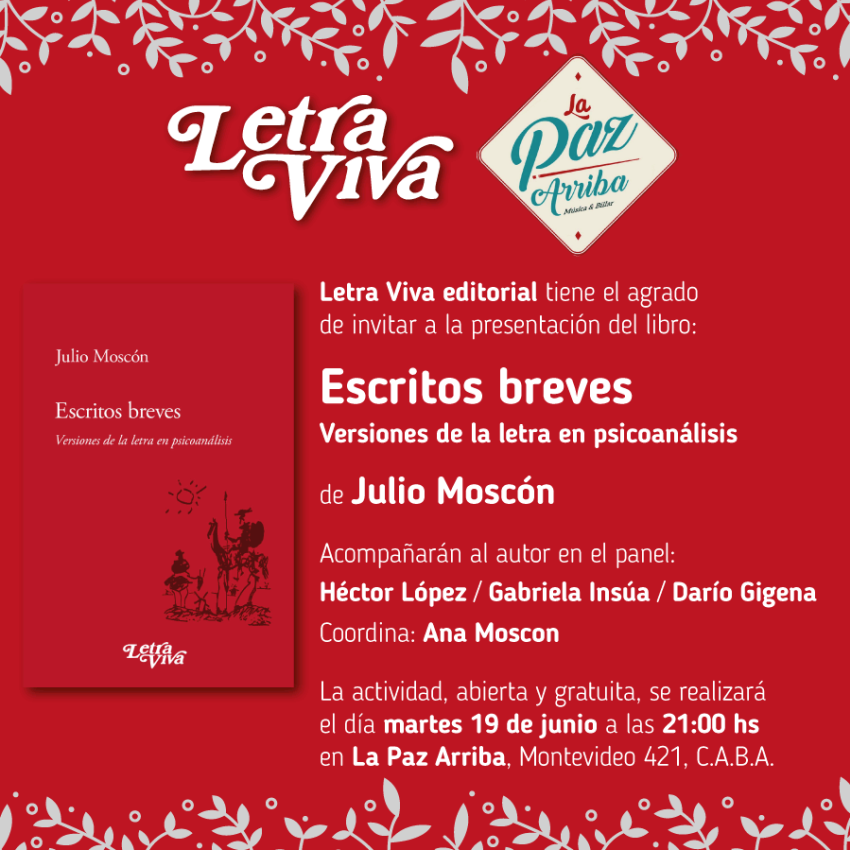 Afiche Presentación Letra Viva