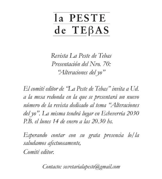 imagen invitación num. 70 peste de tebas