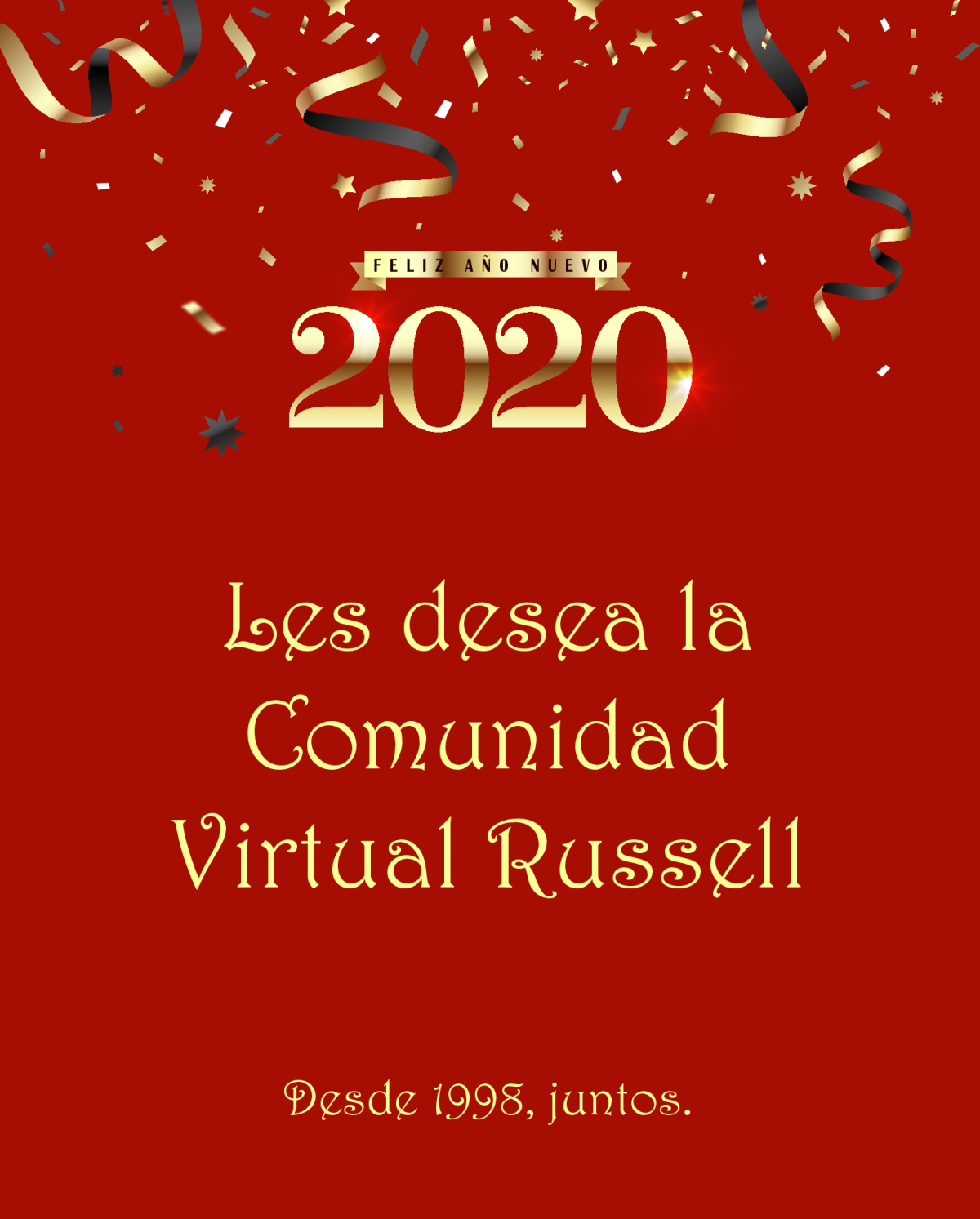 Buenos deseos de la Comunidad Virtual Russell