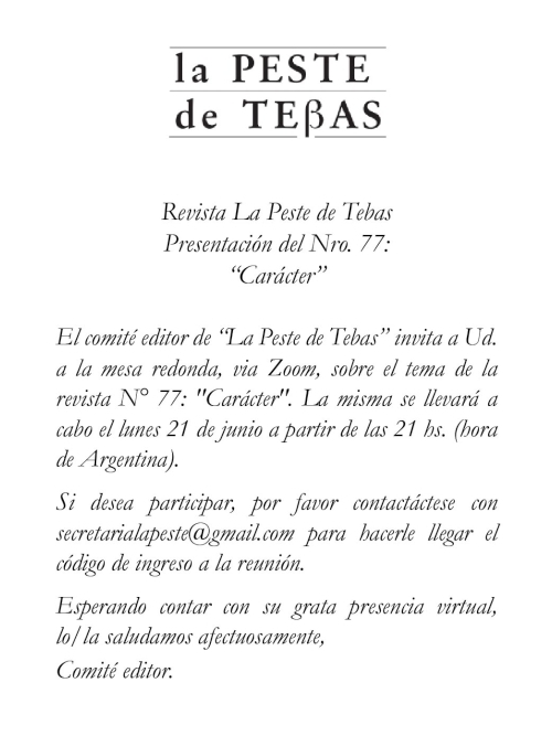 imagen invitación peste de tebas