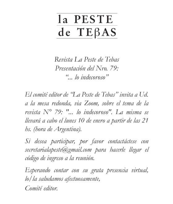 imagen invitación peste de tebas